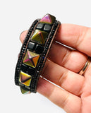 Woven Cuff Stud Bracelet - Janine Design