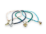 Gemstone Charm Necklace - assorted gemstone charm clasp necklaces