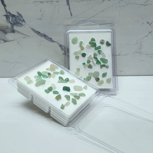 Abundance Soy Wax Melts | Earthy Scent-Aventurine Gemstones - Janine Design