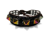 Woven Cuff Stud Bracelet - Janine Design