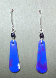 Polymer Clay Earrings/ Affordable Gifts - blue clay teardrops