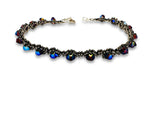 Tiny Woven Crystal Bracelet/7.5” bracelet - Janine Design