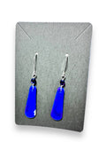 Polymer Clay Earrings/ Affordable Gifts - bright blue teardrop