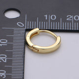 15mm Simple Round Hoop Huggie Earring* - Janine Design