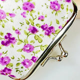 Magnifique Hearts - Floral Coin Purses - Vintage Styled, Cute Trinket keepers -close up of clasp