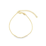 Dainty Textured Rice Chain Necklace