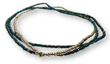 dark color seed bead bracelet set