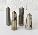 Soothing Crystals - Pyrite Obelisk | Crystal Tower | Reiki Gemstone Crystal