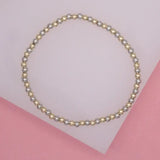 MIA Jewelry - 18K Gold Filled Two Tone Beaded Bracelet