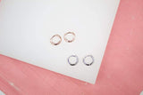 18K Gold Filled Tiny Huggies Earrings (L260) - Janine Design