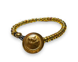 Woven “Goddess” Bracelets/ Leather Bracelets/ Button Bracelets - goddess gold Bead Bracelet