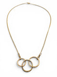 gold circles necklace