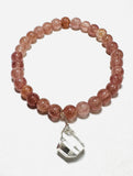 Gemstone Stretch Bracelet-Labradorite, agate, Calcite, Chalcedony Gemstone Stretch Bracelet