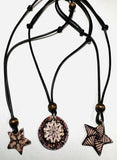 Adjustable Art Necklace, Zentangle Necklace, Doodle Necklace - Janine Design