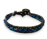 Wrap Bracelet, Power Gemstone Leather Bracelet, Single leather wrap gemstone bracelet-Power Bracelet