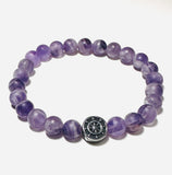 Gemstone Stretch Bracelet-Labradorite, agate, Calcite, Chalcedony Gemstone Stretch Bracelet
