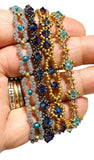 Tiny Woven Crystal Bracelet/7.5” bracelet-Uni -T