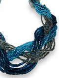 Braided Necklace, Knot Necklace, Beaded Knot Necklace - Janine Design