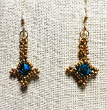 Crystal Woven Earrings - Janine Design
