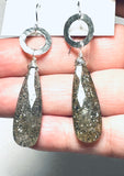 Sunstone Earrings, Silver Gemstones Earrings - Janine Design
