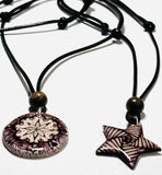 Adjustable Art Necklace, Zentangle Necklace, Doodle Necklace - Janine Design