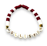 Townie Bracelet, School Pride Bracelet, Name Bracelet/Holliston Bracelet/Medway Bracelet/Milford Bracelet