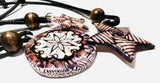 Adjustable Art Necklace, Zentangle Necklace, Doodle Necklace - Janine Design