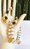 Lotus Gemstone Stretch Bracelet