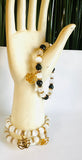 Gemstone Stretch Bracelet- White