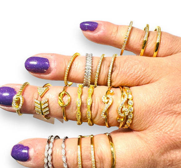 Gold Filled or Sterling Stacking Rings-Uni-T