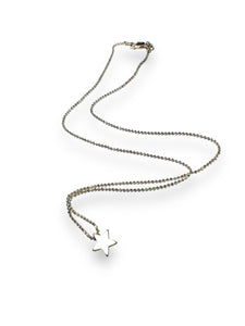 Silver Star Minimalist Choker Necklace, Small Necklace