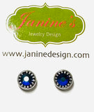 Chain and Crystal Studs/Sprkle Studs,GP Stud Earrings - Janine Design