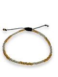 Adjustable Friendship Bracelet/6-8 MM Glass Friendship Bracelet/Faceted Bead Bracelet - Janine Design