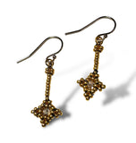 Crystal Woven Earrings - Janine Design