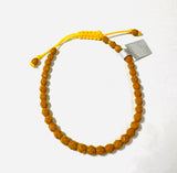 Adjustable Friendship Bracelet/6-8 MM Glass Friendship Bracelet/Faceted Bead Bracelet - Janine Design