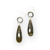 Sunstone Earrings, Silver Gemstones Earrings - Janine Design
