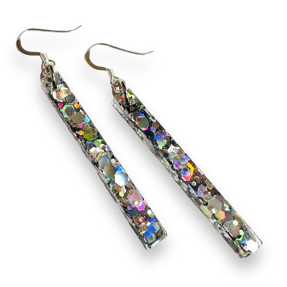 Bar Earings/ Modern Resin Earrings/ Resin Stick Earrings - Janine Design
