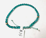 Adjustable Friendship Bracelet/6-8 MM Glass Friendship Bracelet/Faceted Bead Bracelet - Janine Design