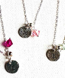 Custom Initial Necklace , Customized Necklace - Janine Design