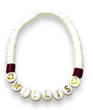 Townie Bracelet, School Pride Bracelet, Name Bracelet/Holliston Bracelet/Medway Bracelet/Milford Bracelet
