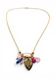 Multi Gemstone Charm Necklace