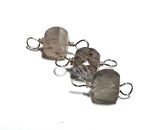 Tiny Gemstone Connectors-Gold Filled Gemstone Connector- Permanent Jewelry Connector- Wire Wrapped Connector - Janine Design