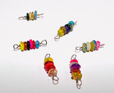 Tiny Gemstone Connectors-Gold Filled Gemstone Connector- Permanent Jewelry Connector- Wire Wrapped Connector - Janine Design