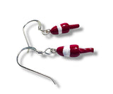 Tiny Lobster Buoy Earrings/ Nautical Earrings - Janine Design