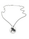 Silver Dragonfly medallion Necklace - Janine Design