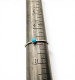 Stacking Silver Rings -turquoise stacking ring