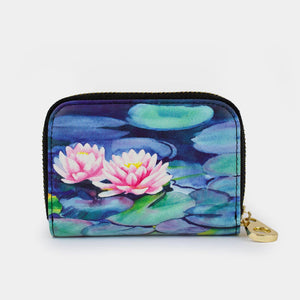 Water Lily Zippered Wallet - Janine Design