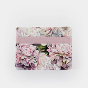 Peonies-Slim Wallet/RFID - Janine Design