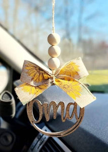 Wholesale Oma Car Charm Ornament: Orange Sunflower-ON SALE!