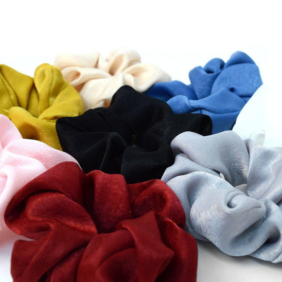 Soft Scrunchie Hair tie, Silky Hair Tie, Bright Hair Tie